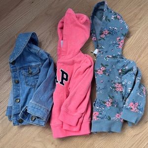 Baby girls sweater/jacket bundle